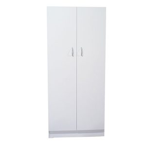 White Melamine 2 Door Cupboard