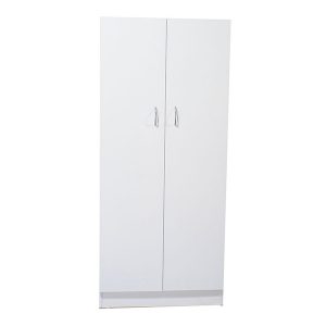 White Melamine 2 Door Combo Cupboard